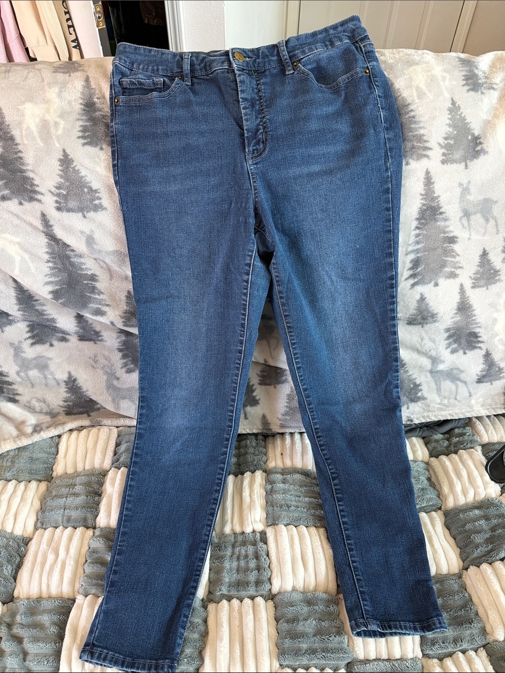 Jessica Simpson Skinny Jeans in Dark Blue Wash